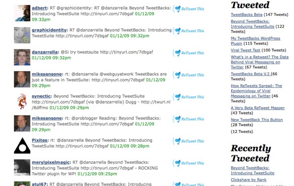 tweetsuite example